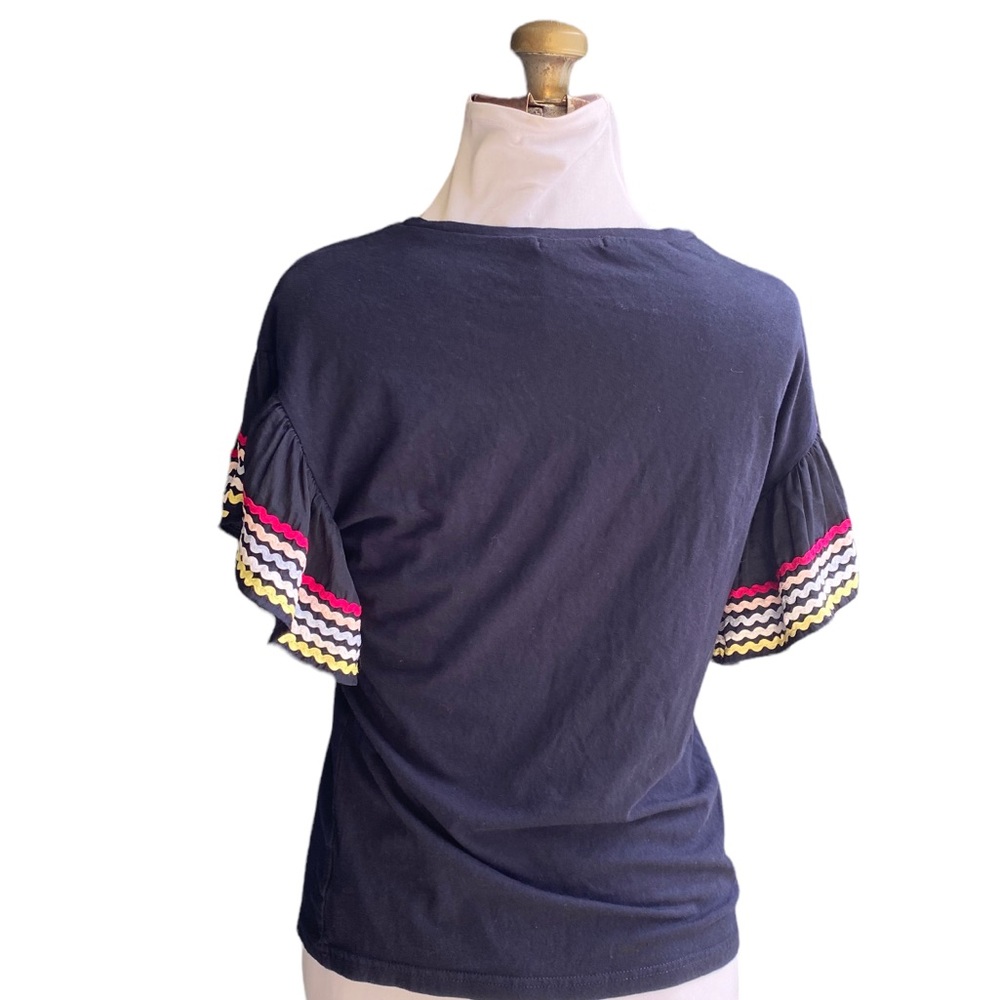 STELLA & DOT ‘Everly’ Flutter Ric Rac T-Shirt - Picture 4 of 7